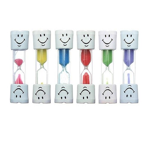 Kinderen Kids Tandenpoetsen Timer 3 Minuten Smiling Face Zandloper Zandloper Douche Zandloper Zandloper Klok Zandloper