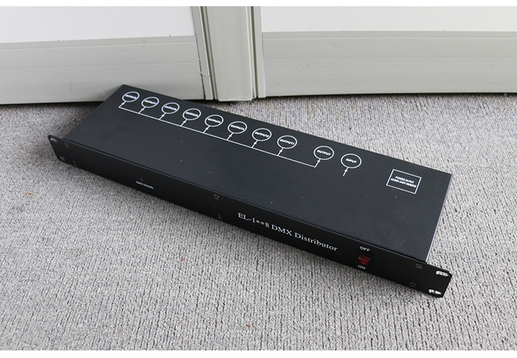 Fast Led DMX512 amplifier splitter DMX signal repeater 8 output ports DMX signal distributor