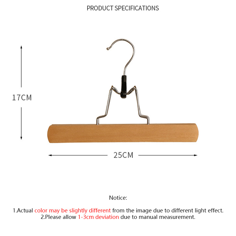 5/10 stuks broekhanger, houten rokken kleerhangers met 360 ° Draaibare haak voor kastorganizer, antislip stevig jeansbroekrek