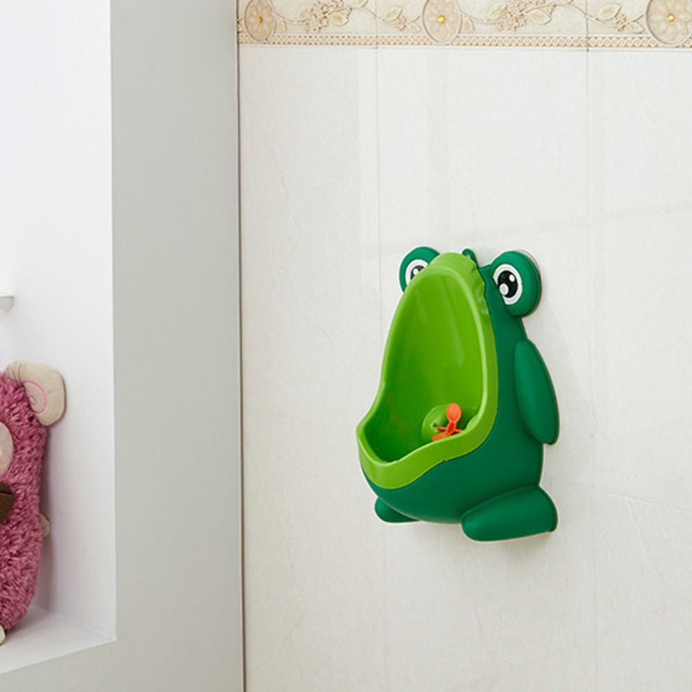 Draagbare Ergonomische Kinderen Jongen Kids Wc Training Kinderen Potty Pee Urine Thuis Badkamer Kikker Vorm Wc Urinoir