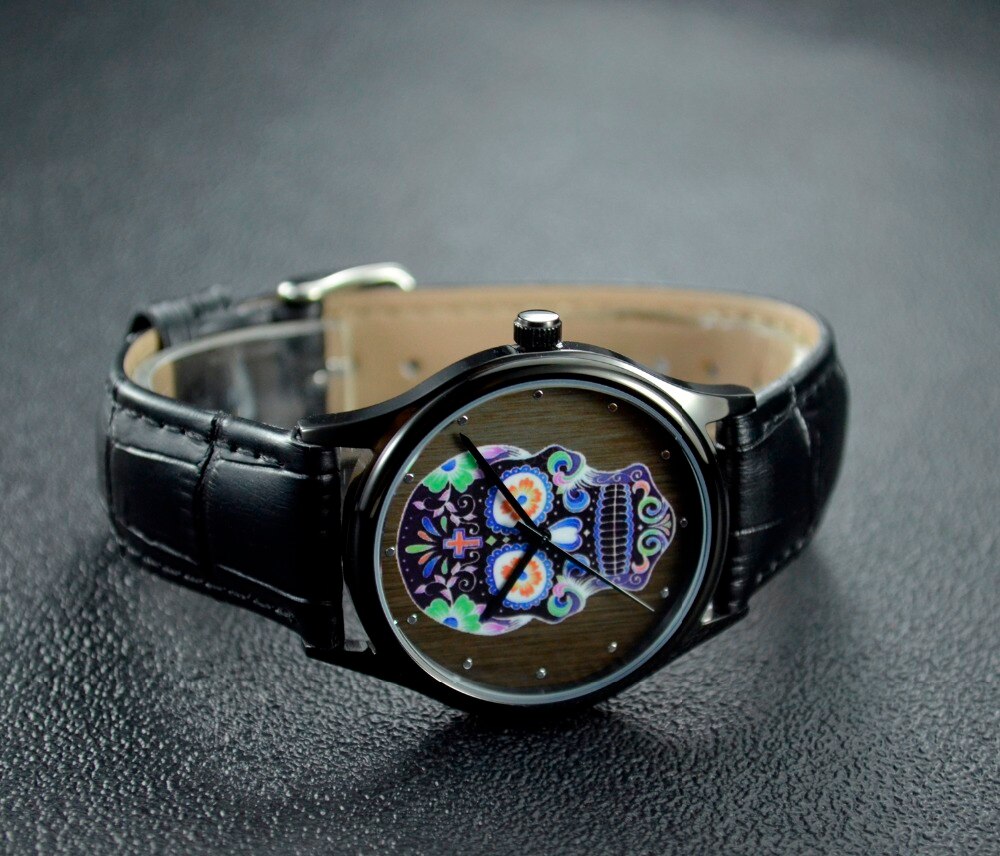 Schedel Horloge Kleurrijke Unisex Wereldwijd