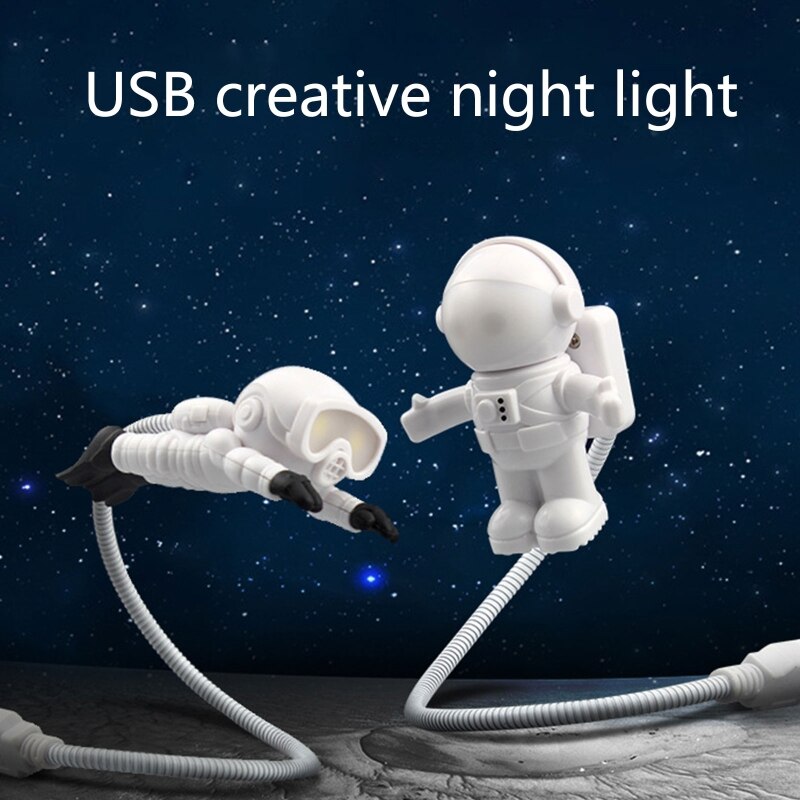 Kreative Taucher Usb Nachtlicht Tastatur LED Licht hoch Spielzeug Nacht Lampe B36E