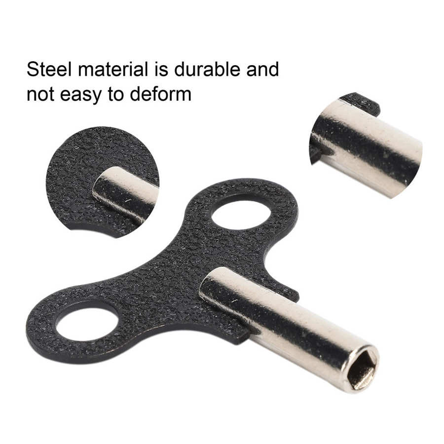 10Pcs Wood Clock Winding Key Steel Wall Clock Mechanical Desk Clocks Key Winding Repair Wood Clock Tool Accessory for Watchmaker