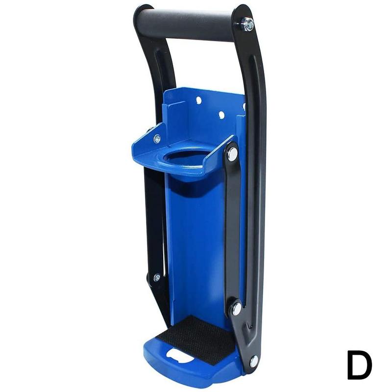 Trituradora de botellas de 500ml/16oz, utensilios de cocina, abrebotellas montado en la pared, trituradora de latas de cerveza con abrebotellas de mano: Blue