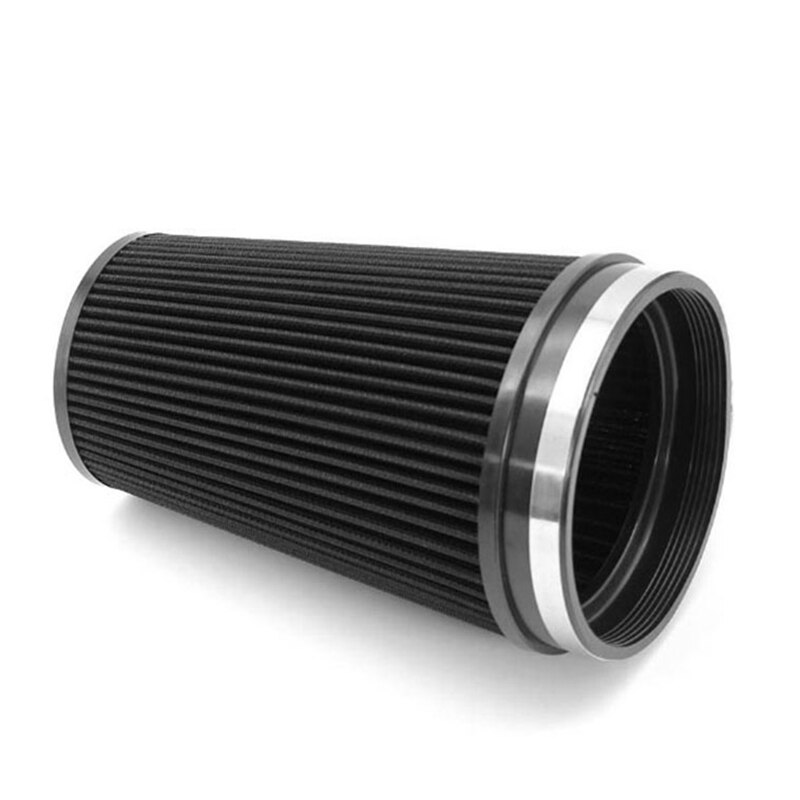 Black 150mm Inlet Truck Air Intake Cone Replacement Dry Air Filter