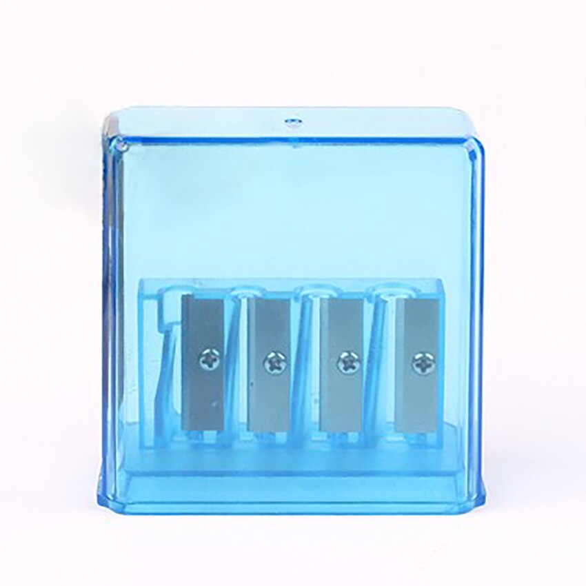 Sacapuntas multifuncional de 4 agujeros para dibujo artístico, sacapuntas Manual con núcleo de plomo largo para dibujo artístico, suministros de dibujo