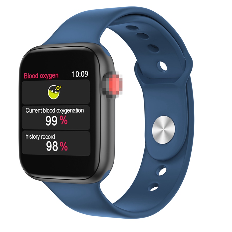Iwo 8 pro Bluetooth llamada reloj inteligente de música táctil completa rastreador de Fitness las mujeres/los hombres para Apple IOS Android PK W34 IWO 11: Blue / Add 16GB TF Card
