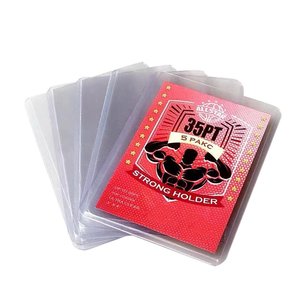Transparent Card Sleeves 25PC 3X4 Inch Thick Hard Card Sleeves For Trading Card Protective Sleeves Holder Card Covers Fit For Ba: Default Title