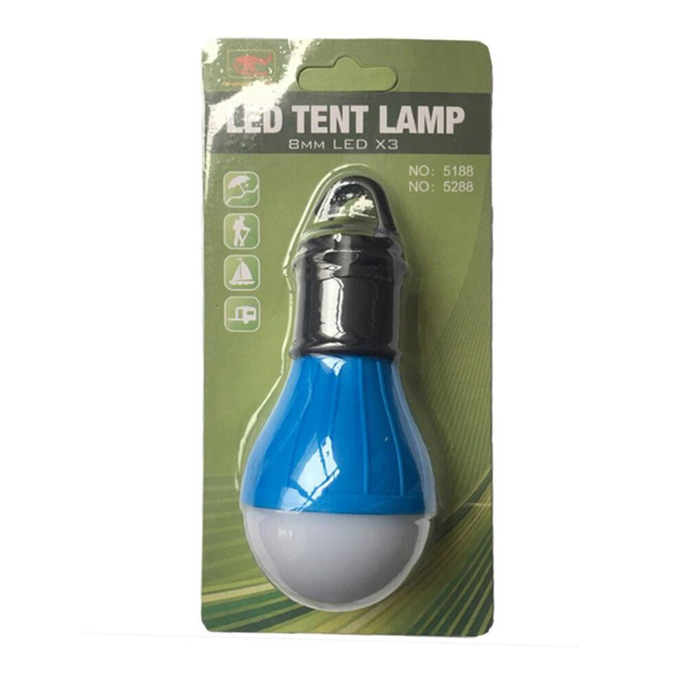 De emergencia portátil de luz para tienda aire libre Camping luz bombilla colgando lámpara de Camping linterna bombilla luz de trabajo Camping luz LED: Blue