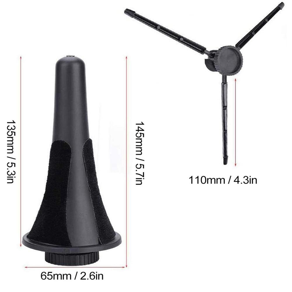 Trípode plegable para clarinete, soporte portátil para instrumento de viento, accesorios y piezas de soporte para saxofón
