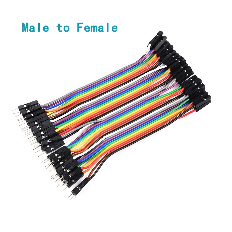 Cable de puente Dupont de 10CM para Arduino, Cable macho a macho, hembra a hembra, 40 Pines, 40-120 Uds.