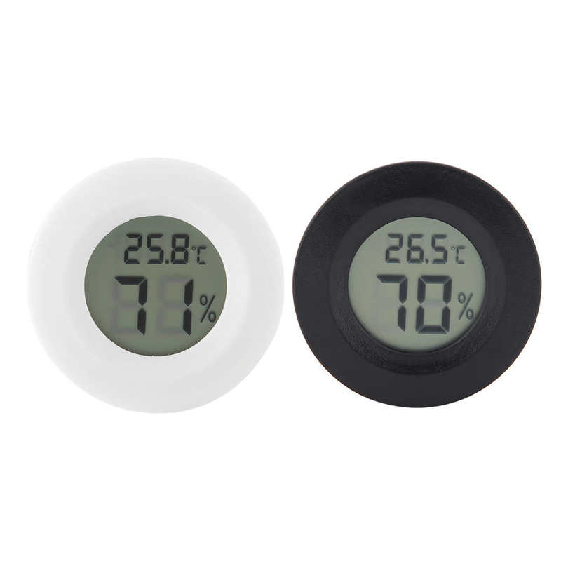 Grand Thermomètre Rond Hygromètre Bleu - 13 Cm - Température & Humidité Intérieur