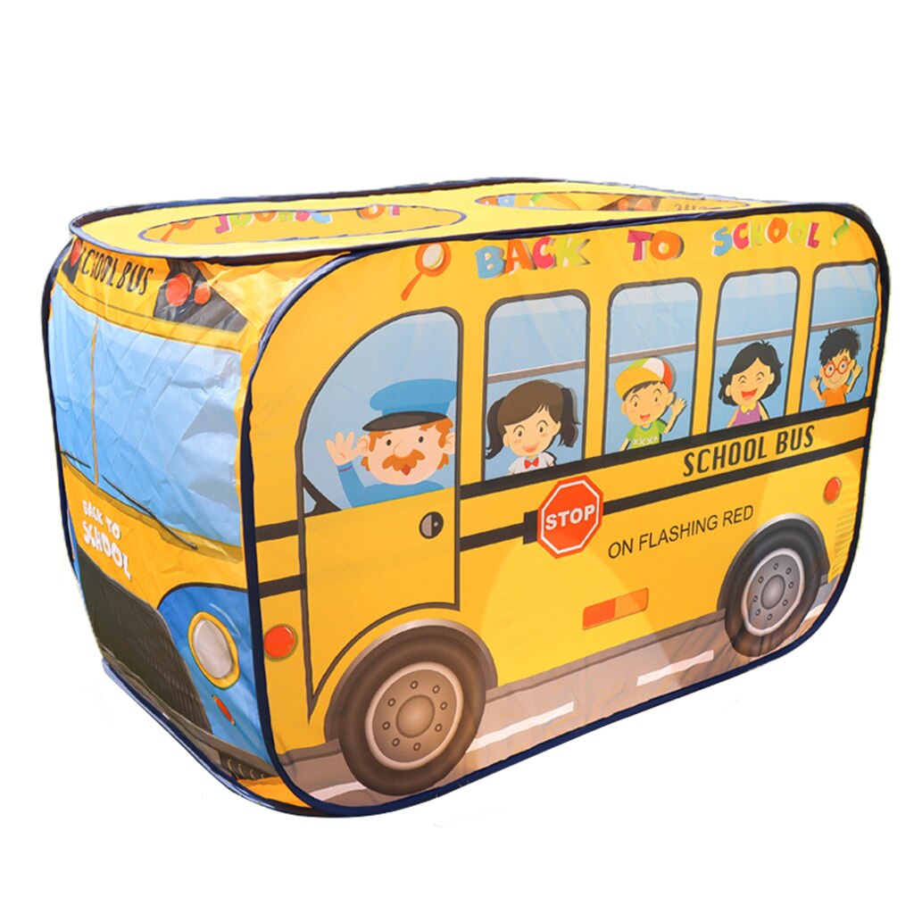 Enfants jouent tente drôle semblant jouer voiture tentes jardin anniversaire jouets: School Bus