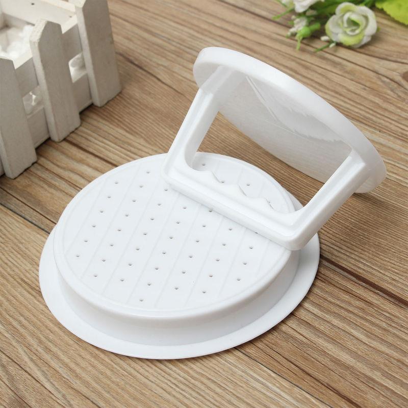 Plast burgerpress hamburger kjøtt biff grille bbq maker form diy kjøkken