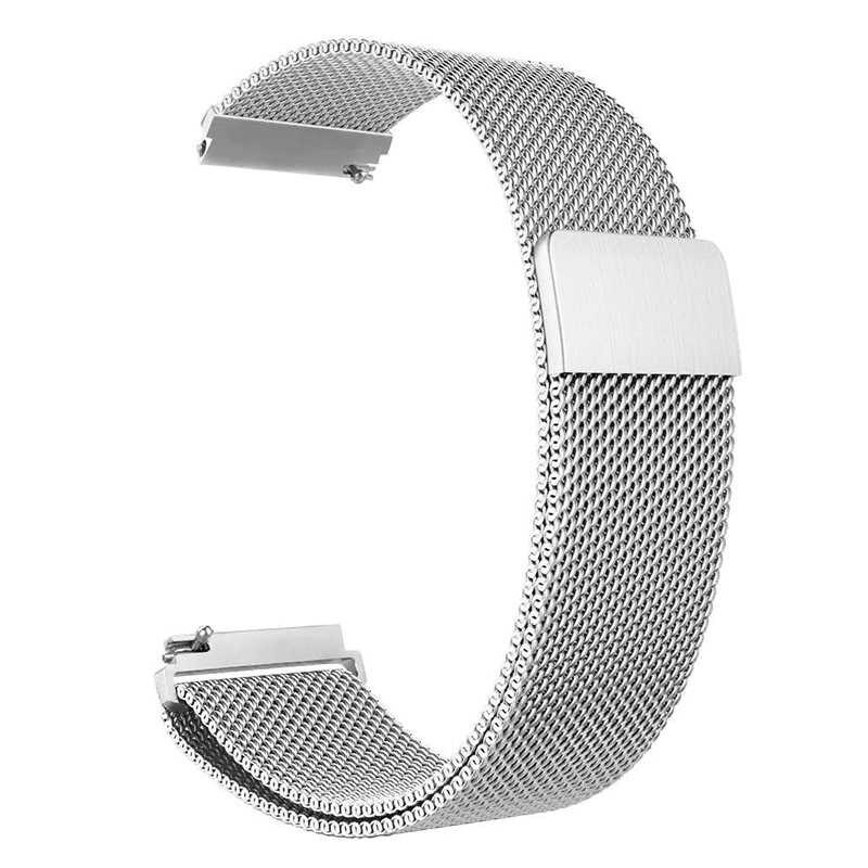 Teleplus Samsung Galaxy Watch3 Bluetooth (45mm) Metal Braided Cord: Silver