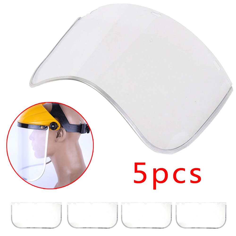 Doorzichtige veiligheidsbeschermkap op het hoofd gemonteerd gezichtsscherm oogbescherming slijpen spatwaterdicht speekselbestendig pvc gezichtsbescherming helm