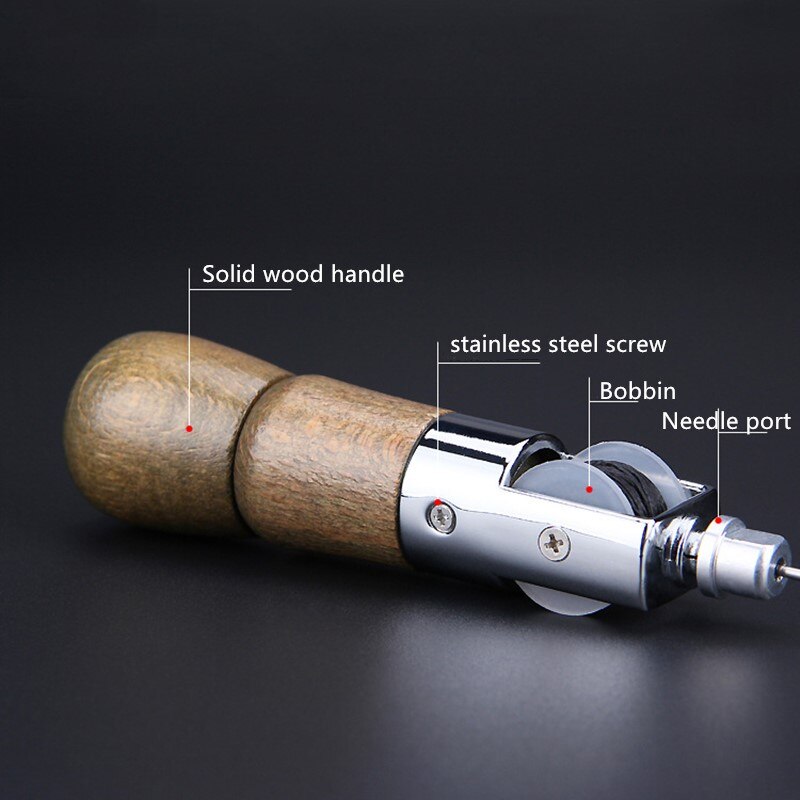 DIY Leather Manual Sewing Tool Sewing Machine Leather Craft Edge Stitching Belt Shoemaker Canvas Repair Tool With