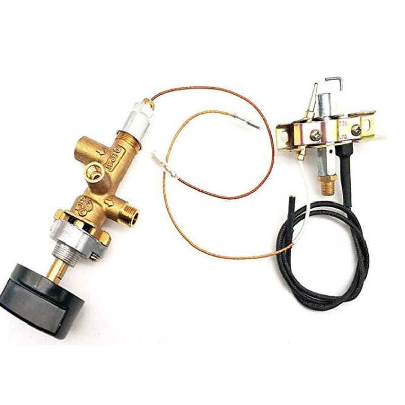 1Piece Propane Fire Pit Main Control Brass Safety Valve Fireplaces Replacement Pilot Assembly Kit