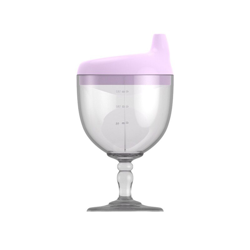 Talheres de bebê, talheres de bebê com copo de água alta com formatos para alimentação do bebê material pp 150ml: ROXO