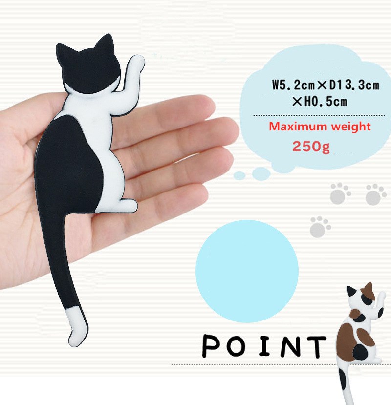 8 Stuks Sterke Magnetische Sticker Decoratieve Haak, Deur Sleutel Haak, Kat Koelkast Magneet