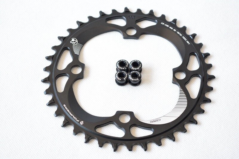 Fouriers mtb kettingblad 96 bcd mtb fiets crank kettingblad tand schijf 36t 38t voor mtb mountainbike racefiets