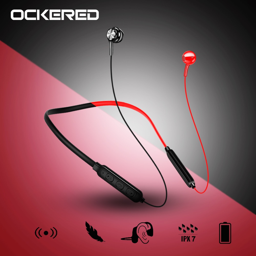Bluetooth Oortelefoon Sport Nekband Magnetische Draadloze Koptelefoon Stereo Oordopjes Muziek Draadloze Hoofdtelefoon Voor Mobiele Telefoon