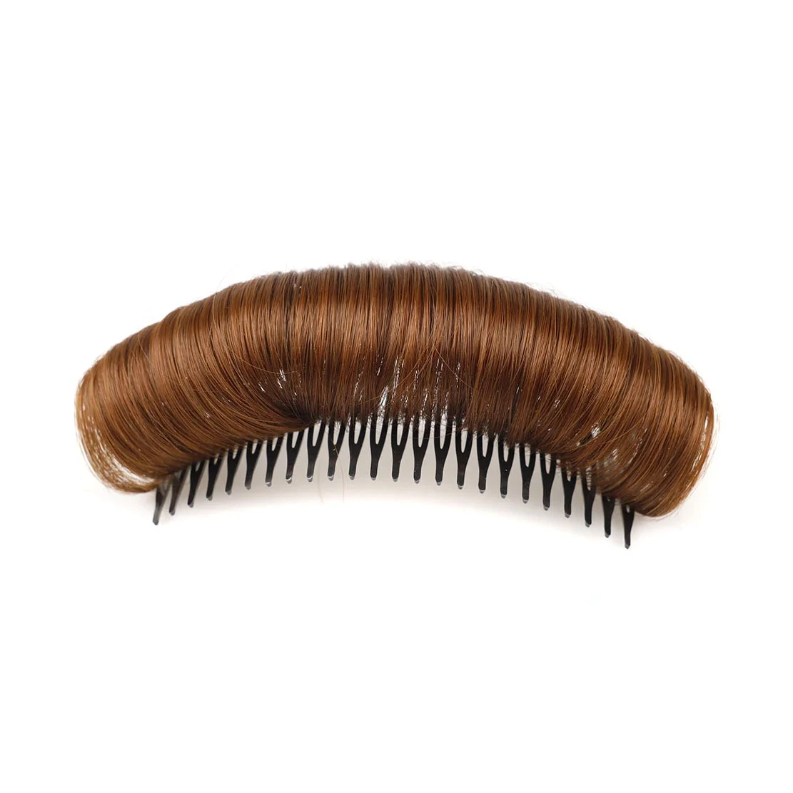 Invisible Fluffy Hair Pad Wig Cushion Comfortable High Temperature Fiber Insert Comb Fluffy Hair Clip Increase Hair Style Tools: Light Grey