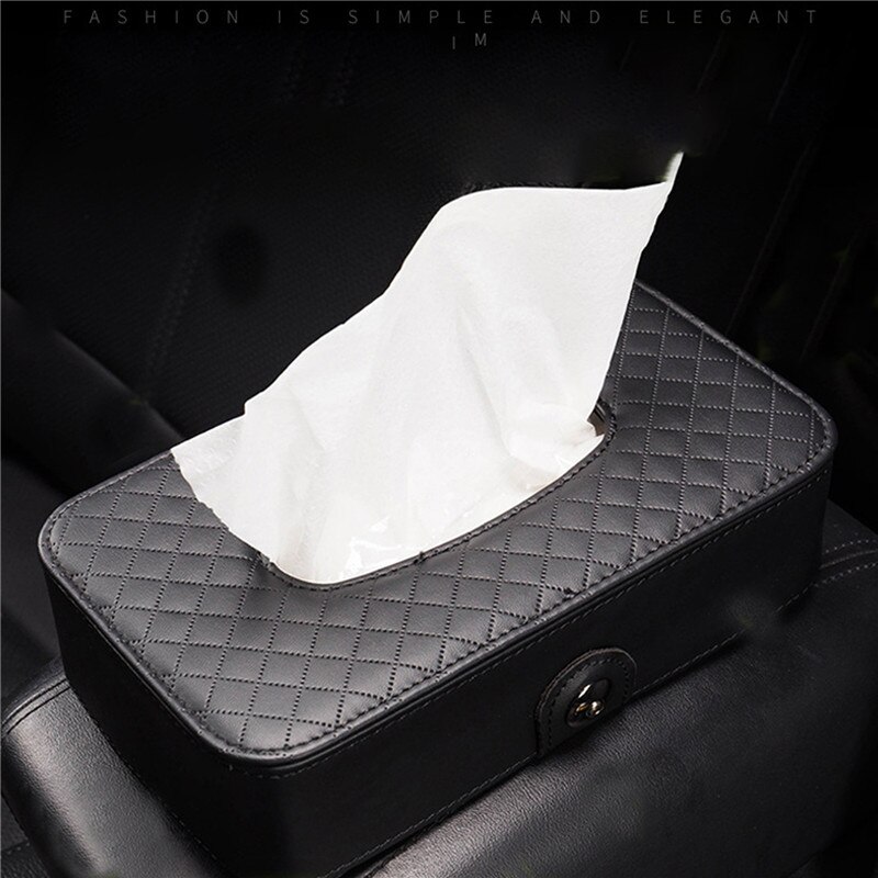 Luksusowe PU skórzane wiszące papierowe pudełko taca robić pompowania sufitowe świetliki typu tkanka skrzynka robić przechowywania serwetek samochodowych