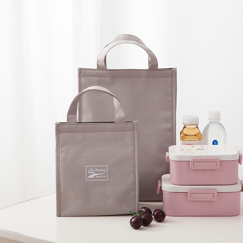 conciso Portatile Isolato Pranzo Al Sacco Termico Oxford Bento Ufficio Sacchetto di picnic Bere Isolamento Dal Freddo Organizzatore Tote Accessori