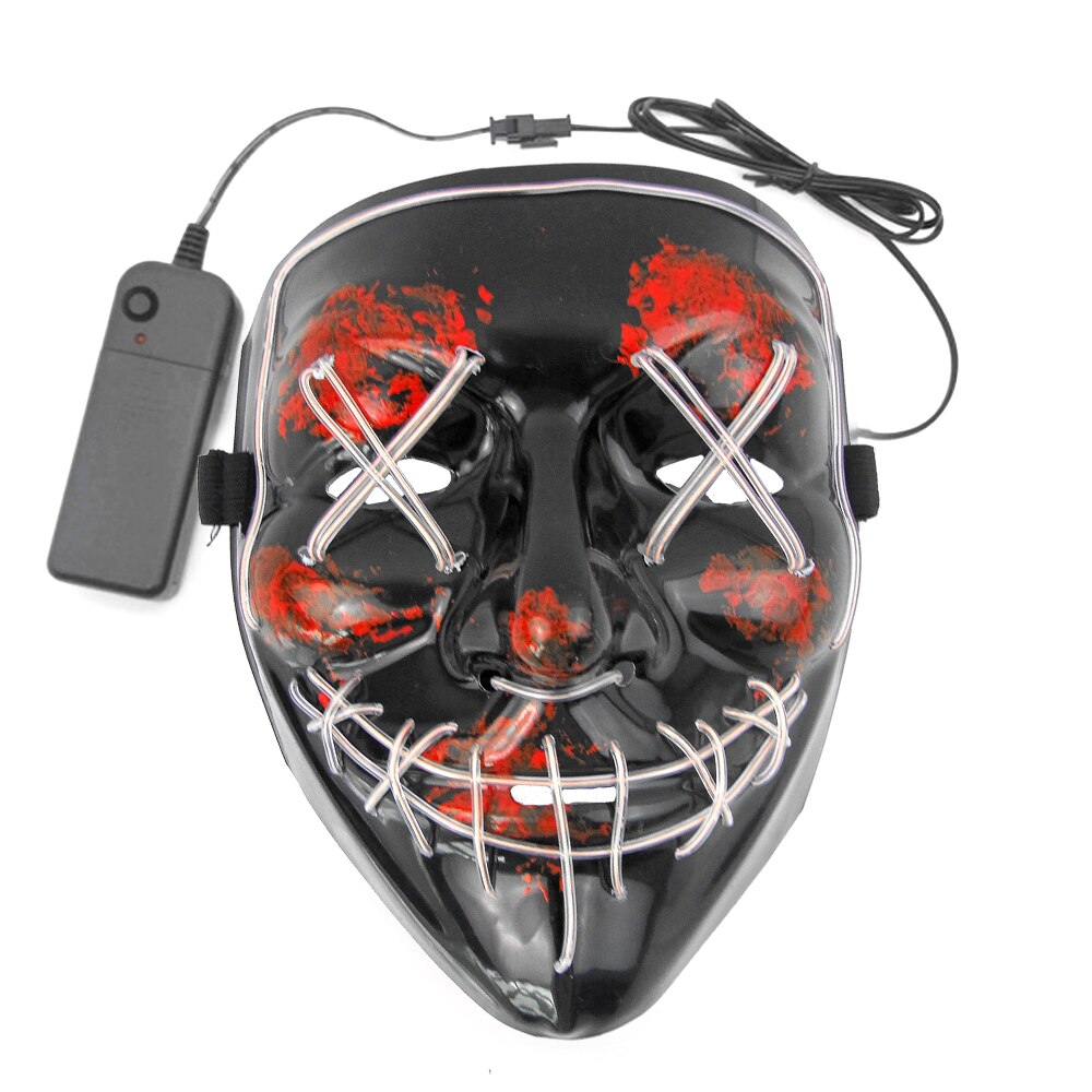 Máscara de Halloween con luz LED, 4 colores, para , Año ,