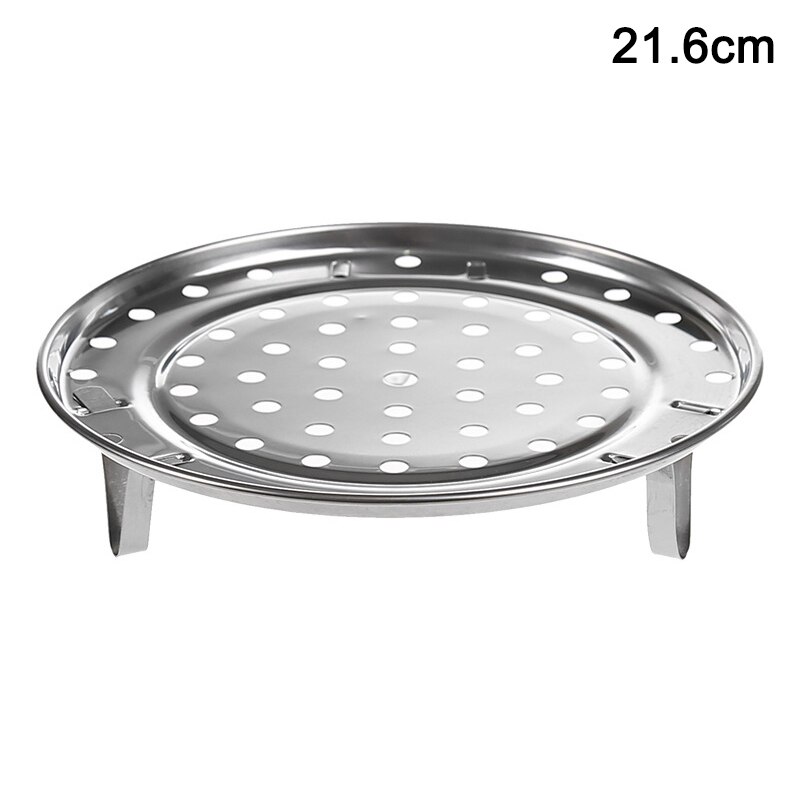 Estante de acero inoxidable para cocinar al vapor, soporte para olla, bandeja para cocción al vapor, accesorios de cocina, DIN889: 21.6cm