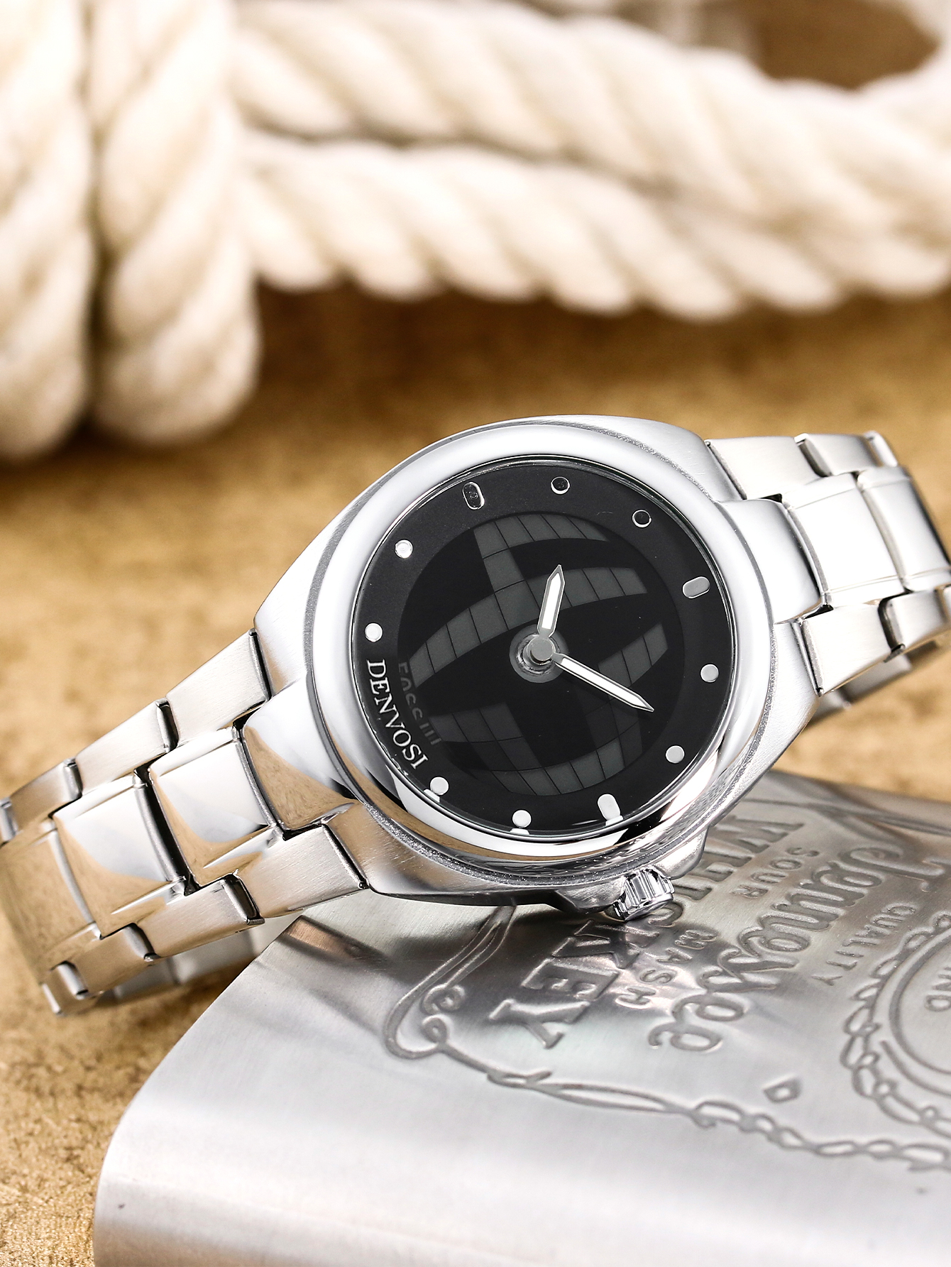 Dynamische Uhr mit Digitalanzeige, Jahrgang-Y2K-wasserdichte Quarz-Armbanduhr für Herren, speziell geformte coole Uhr, einzigartig