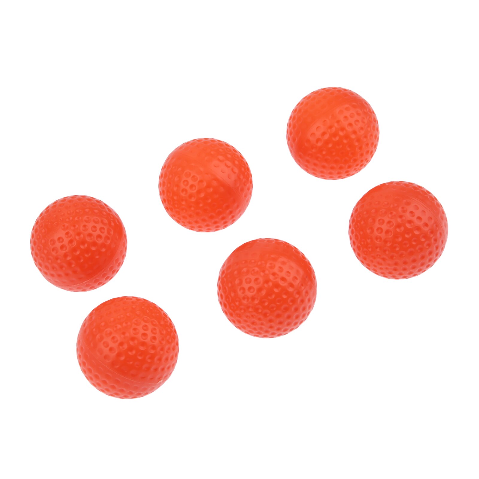 Bolas de Golf de plástico naranja, colores brillantes, para interior y exterior, entrenamiento de práctica, 10 Uds.