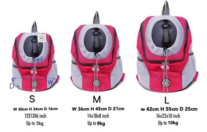 Hondendraagtas Rugzak Puppy Carrier Front Pack voor kleine middelgrote honden Kat Reisrugzak Ademende hondendraagtas