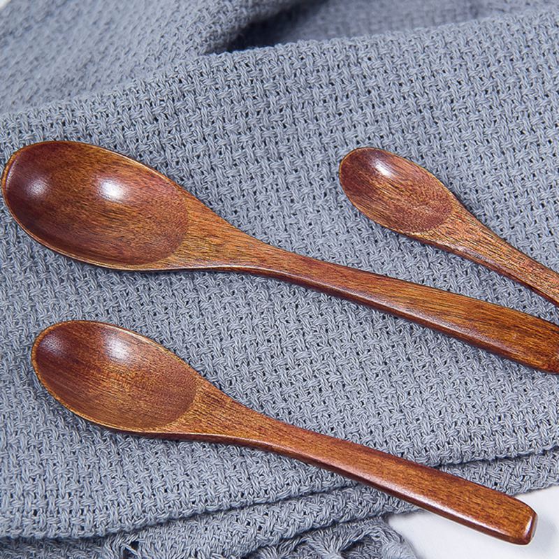 Kitchen Wooden Seasoning Spoon Coffee Stirring Spoons Honey Spoon Household Tableware Supplies Kitchen Tools