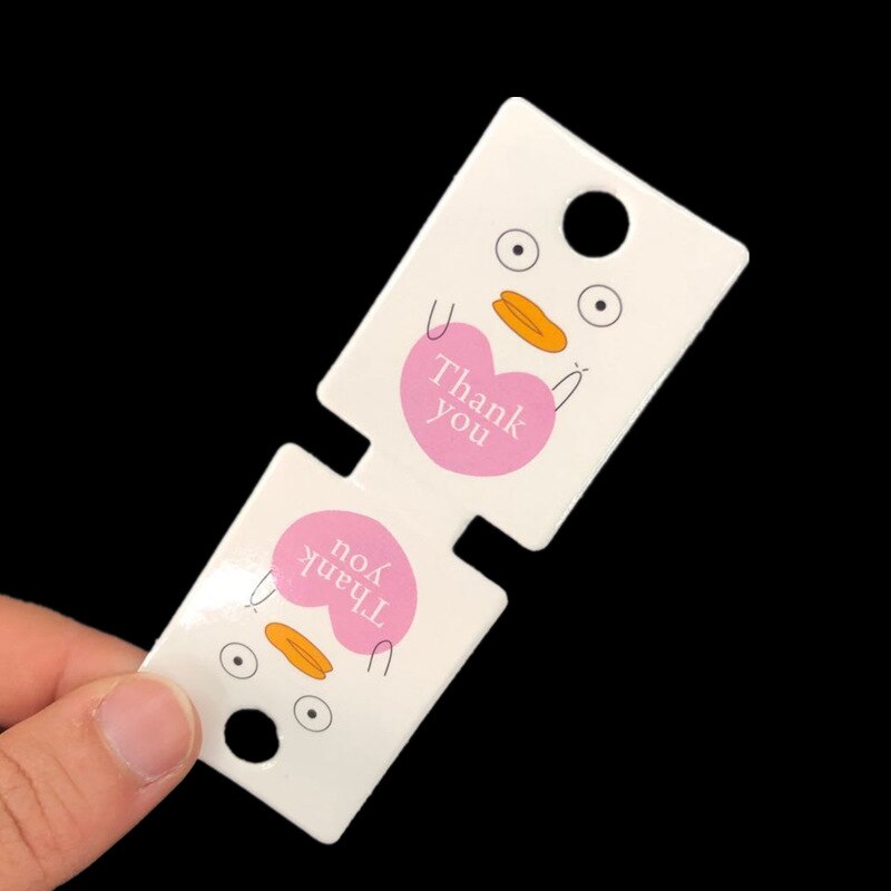 50pcs 3.5x9.5cm Display Paper Cards Hair Band Headband Foldable Hanging Cardboard for DIY Jewelry Display Packaging Price Tag: 4