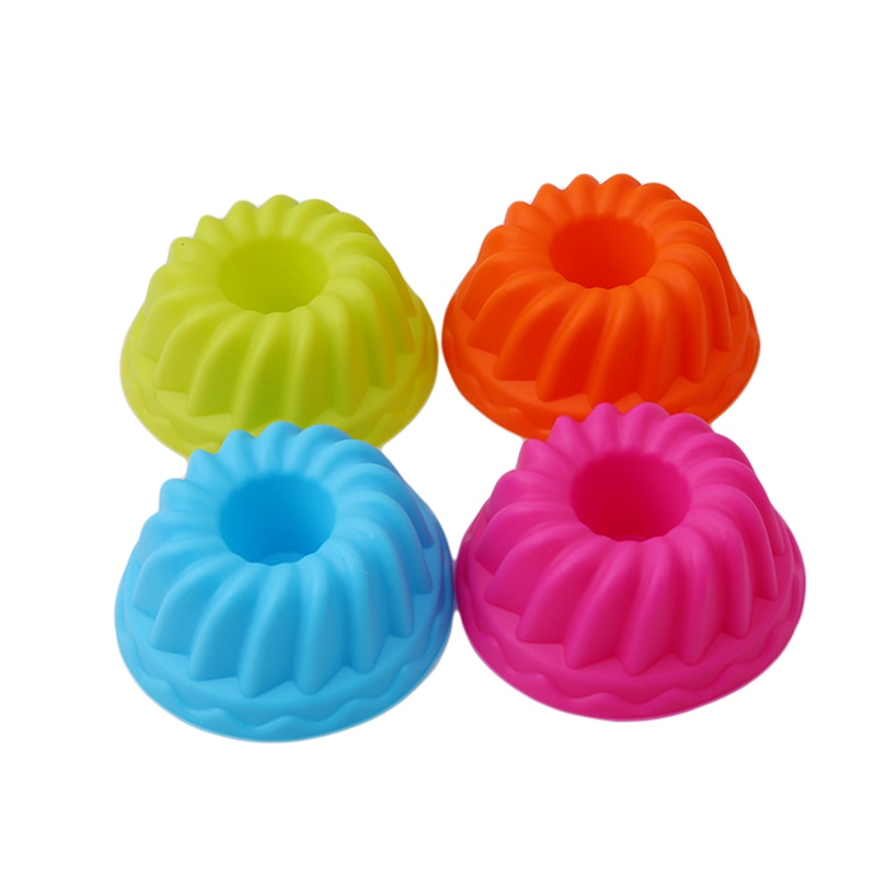 12 stk silikon kakeform fondant 3d muffins cupcake gresskar form nonstick motstandsdyktig gjenbrukbare kjøkken bake kakeformer verktøy