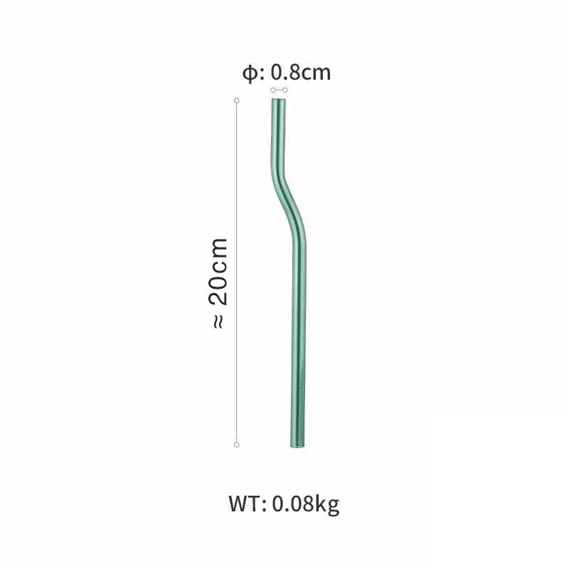 Artistry Glass Straws Twist Reusable Straws Heat Resistant Glass Milk Tea Straw