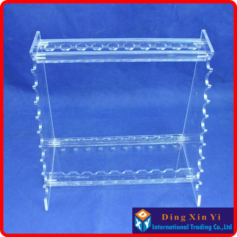 Organic glass pipette stand graduated pipette rack pipette holder single face trapezoidal pipet rack