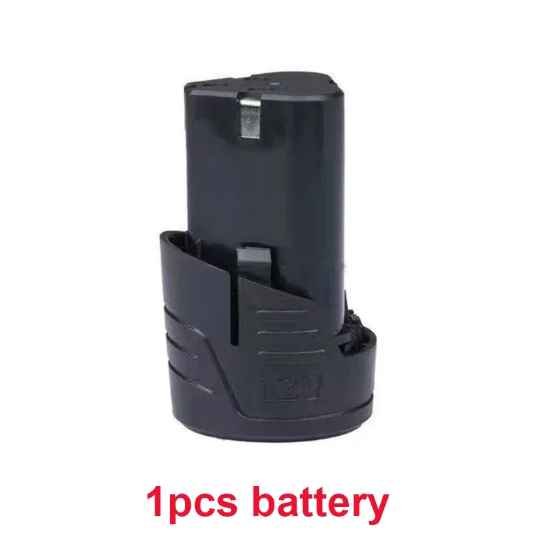 Original 12V 6800mAh Typ D Elektrowerkzeug-Universal-Ladeakku, Elektroschrauber, Lithium-Ionen-Akku für elektrische Bohrmaschinen: Black