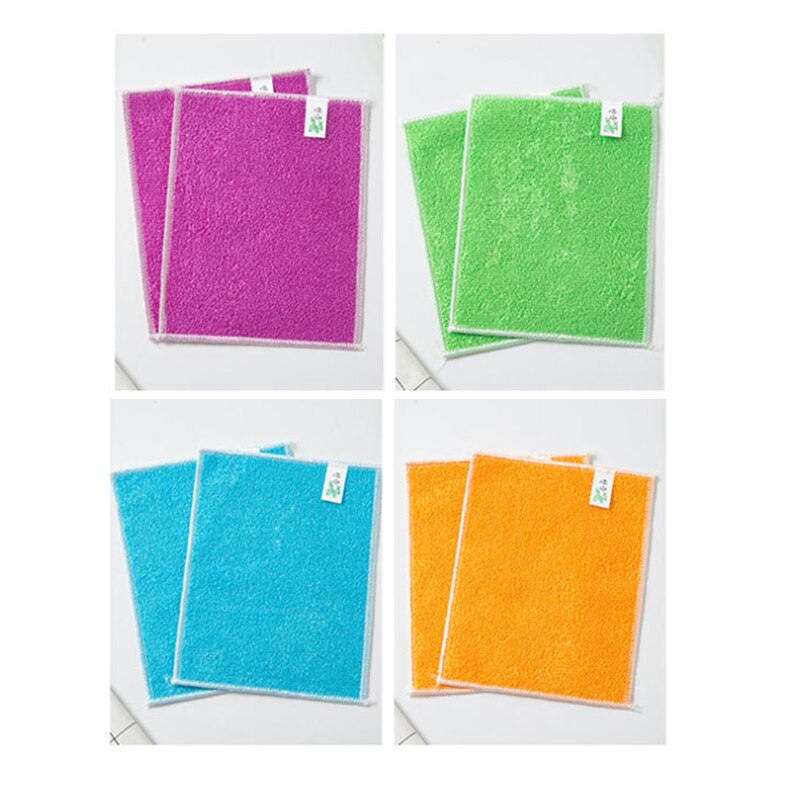 Kuchnia anty-smar Wipping szmaty wydajna ściereczka robić czyszczenia włókna bambusowego strona główna robić mycia naczyń wielofunkcyjne czyszczenie narzędzi