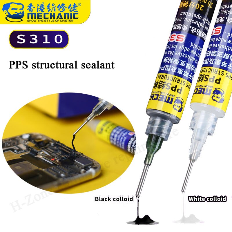 Mechanic Frame Glue S310 PPS Screen Narrow Frame adhesive fast bonding Structural Sealant for iPhone Huawei Ipad bracket bonding