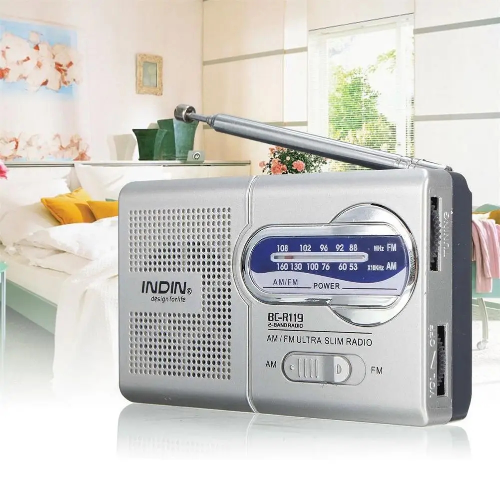 BC-R119 Radio AM FM Przenośne radio na baterie Najlepszy odbiór Najdłuższa trwałość W przypadku awaryjnego huraganu Bieganie do domu
