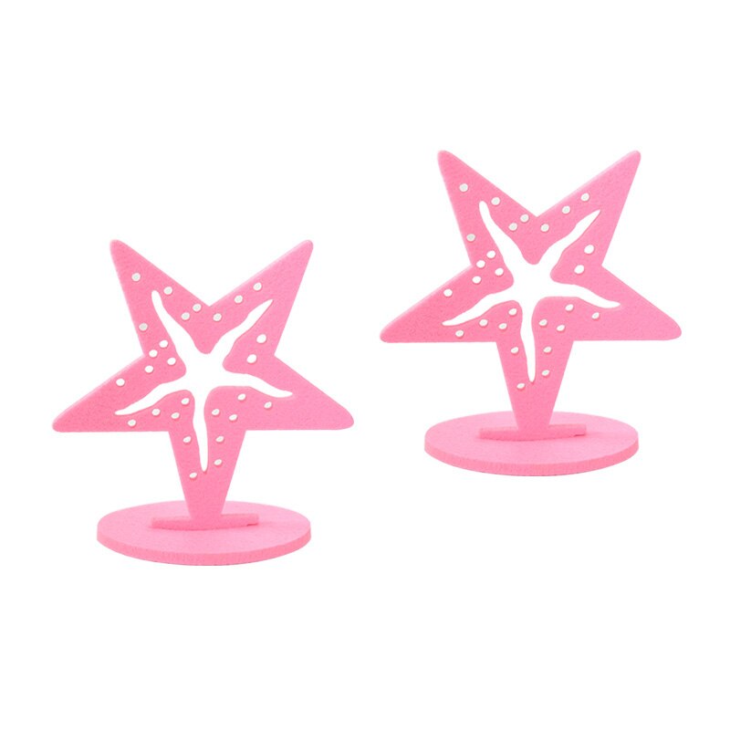 Mermaid Party Supplies Little Mermaid Decoration Seahorse Starfish Felt Table Ornament Girl Birthday Party Baby Shower Decor: M09