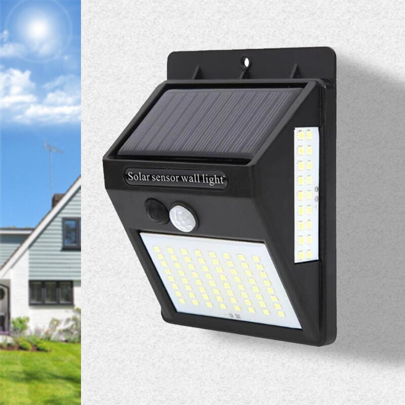 100 LED Solar Light Outdoor Solar Lamp PIR Motion Sensor Wall Light Waterproof Solar Powered Sunlight for Garden Decoration