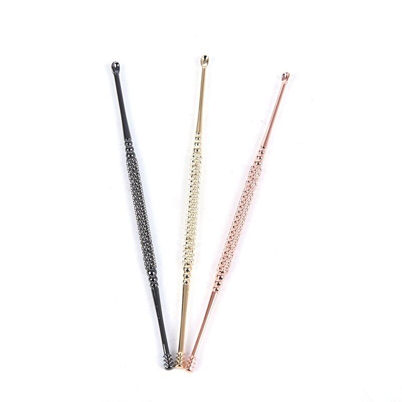 1Pc Double-Ended Rvs Spiraal Oor Pick Lepel Oor Wax Verwijderen Cleaner Ear Care Beauty Tool Draagbare