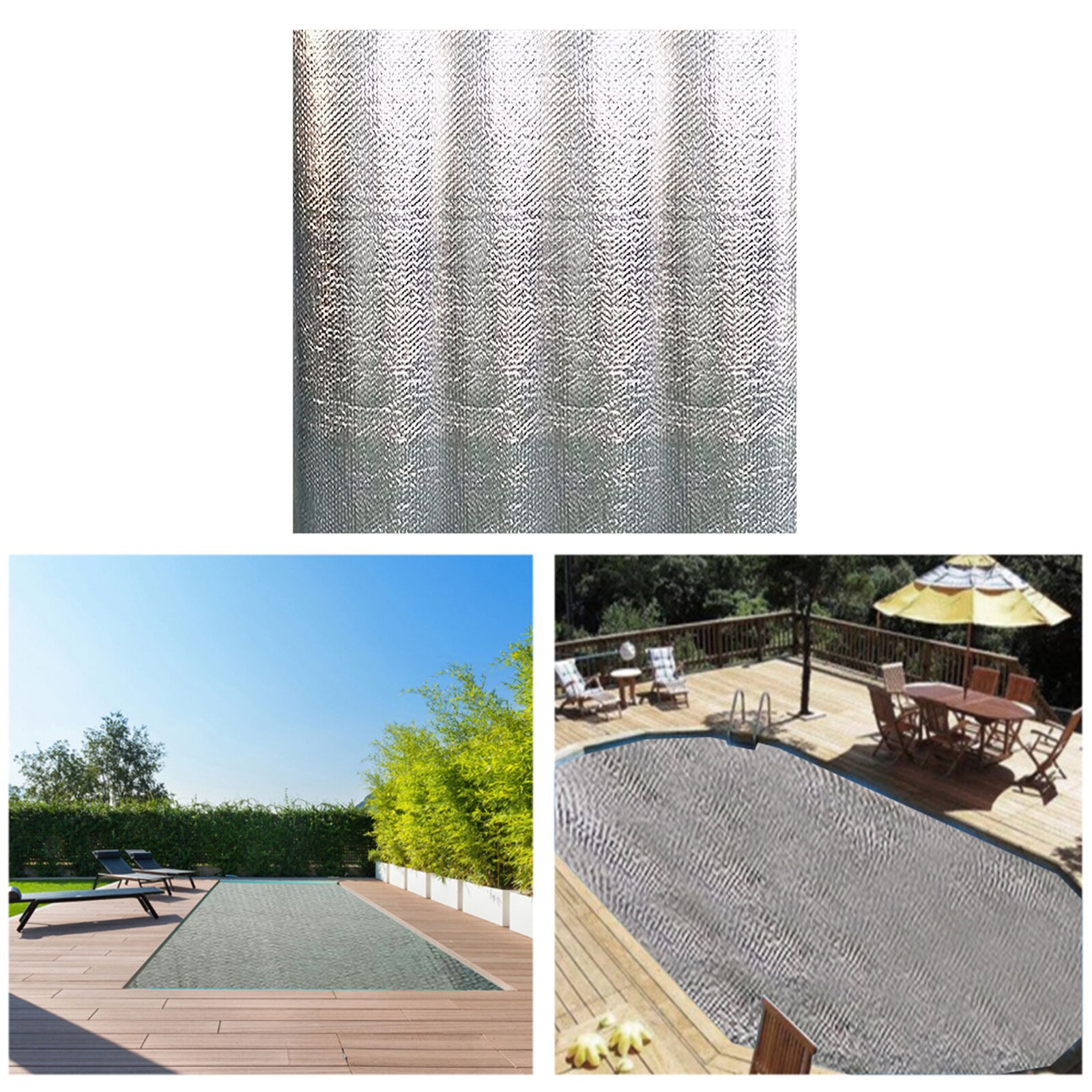 Swimming Pool Cover Heat Insulation Thermal Film Above Ground Swimming Pools Blanket Mat for Indoor Outdoor