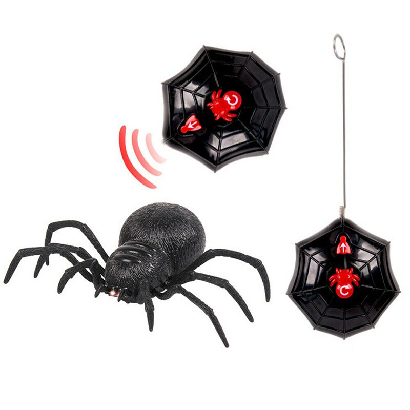 Eng Griezelig Gesimuleerde Spider Afstandsbediening Speelgoed Prank Kids Kind Halloween Party Decor M09