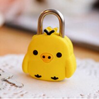 Mini Padlocks Key Lock With Key Door Window Practice Lock Locker Kilit For Handbag/Small Luggage/Tiny Craft Diary/Toy/Box: chick