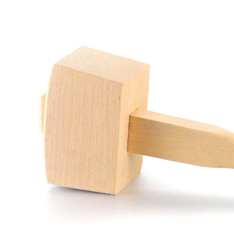 Herramienta de carpintería de madera maciza de carpintero, mazo de madera, mango de martillo